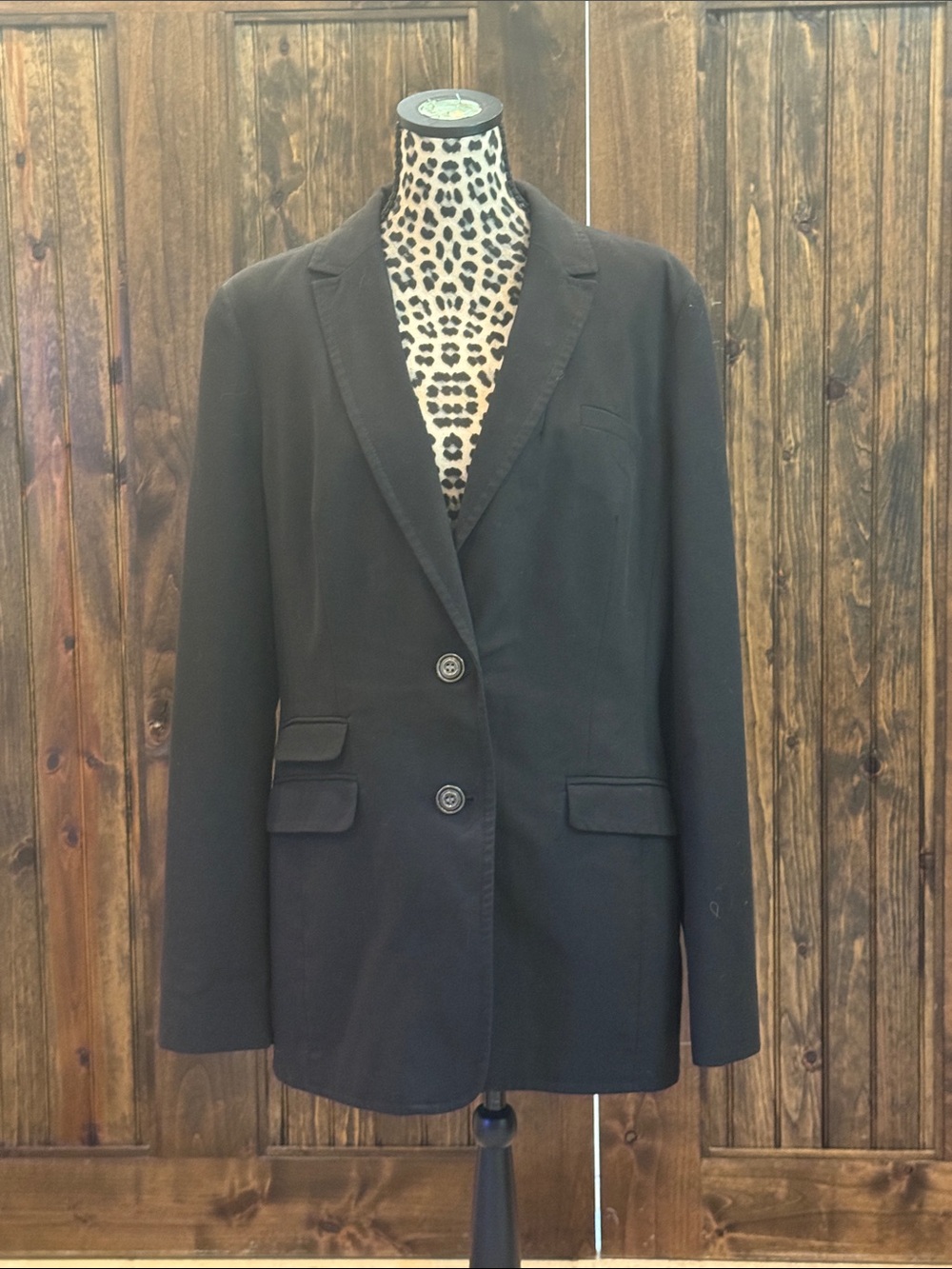 long tall sally Black Longline Two-Button Notch Lapel Blazer